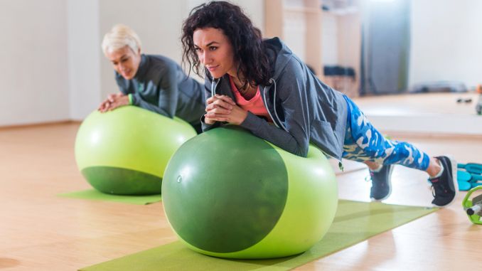 plank exercise lying - exercises to improve balance