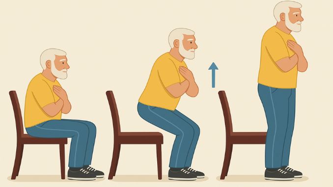 chair stand - most common causes of falls in the elderly