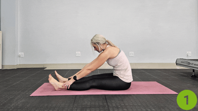 Prone Leg Back - stretching for stress relief
