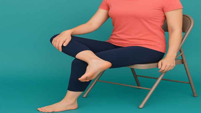 inner ankle stretch - foot and ankle pain exercises